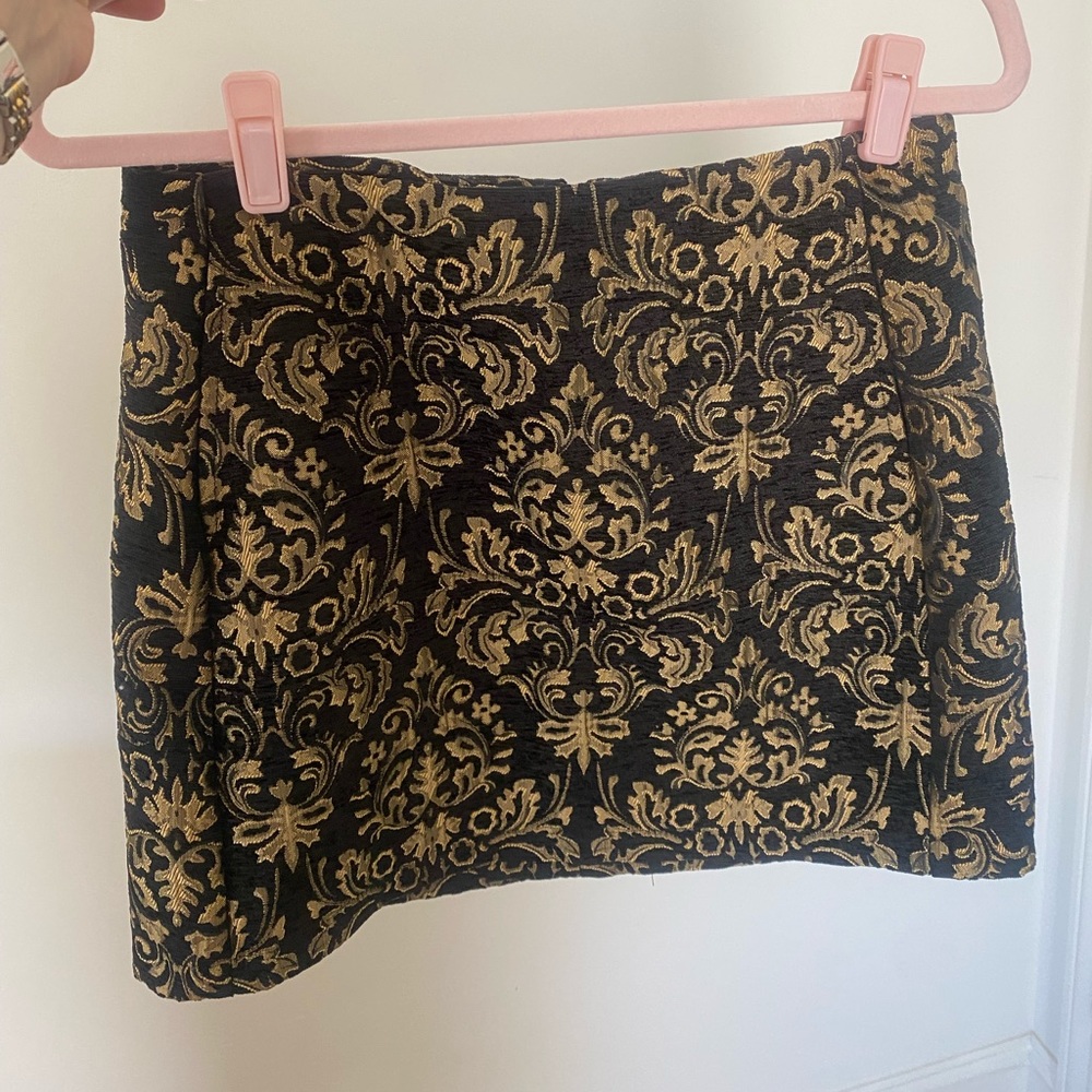 Funky Velvet Mini Skirt